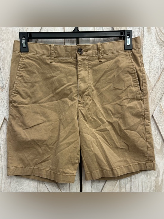 Penguin By Munsingwear Other - Original Penguin Chino Shorts 31 Khaki Stretch Cotton Flat Front Casual